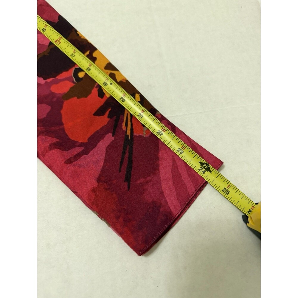 ASOS DESIGN Floral Satin Drape Detail Maxi Dress Pink Red 6 NWT Barbiecore Bold - Picture 3 of 9